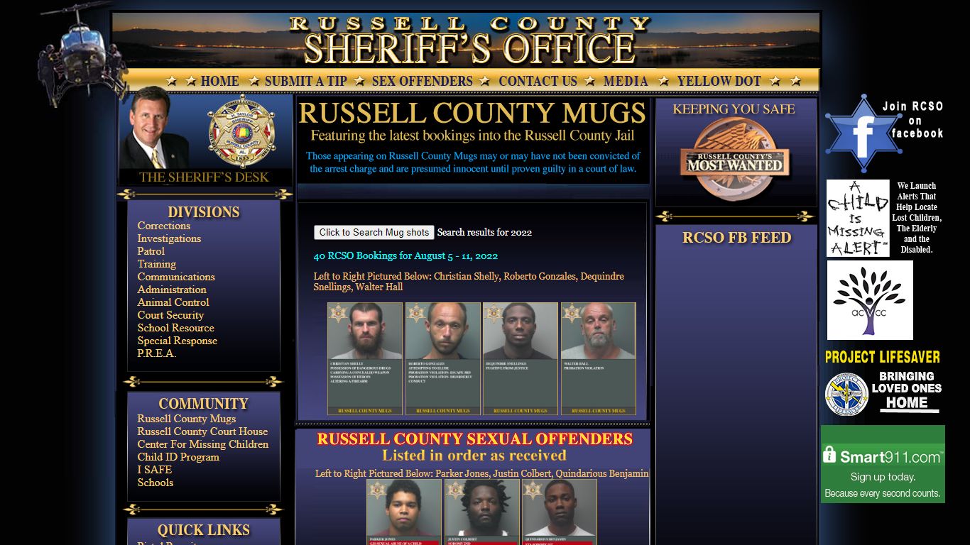 Russell County Mugs - RCSO